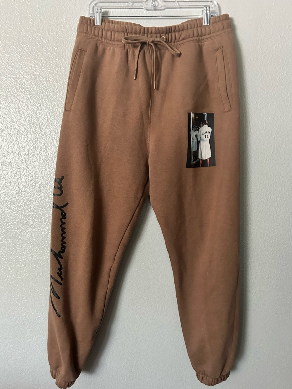 Shoe Palace x Muhammad Ali Brown Fleece Joggers Men's XL